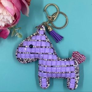 ✨Lilac✨Lucky Bling Horse Keychain